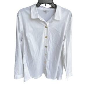 J.Jill White Collection Office siren career professional blouse NWOT sz XL